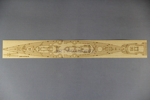 Artwox model wooden deck for Trumpeter 05712 tyebates battleship 19443M covering paper and wood deck PE AM20007A