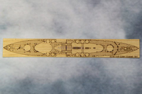 ARTWOX Trumpeter 05794 British "Elizabeth" battleship 1941 wooden deck AW20152