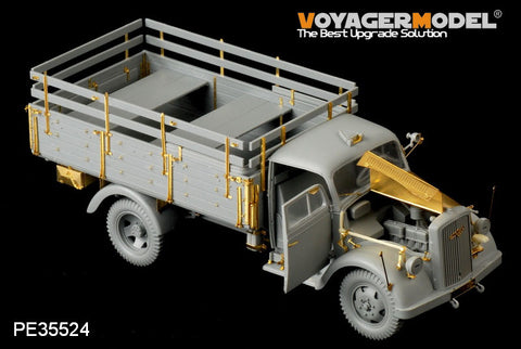 Voyager model metal etching sheet PE 35524 Opel "Lightning" 3 ton truck shallow cargo box type metal etching pieces(Dragon)