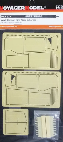 Voyager Model Metal matching sheet PEA377 World War II German Tiger side skirt