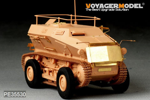 Voyager model metal etching sheet PE 35530 SD. kfz.254 metal etching part for wheeled / tracked hybrid armored reconnaissance vehicle