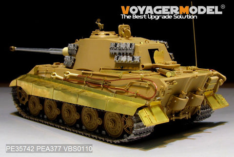 Voyager model metal etching sheet PE35742 World War II German Tiger King Tank (Henschel turret) retrofit (with Tanagawa)