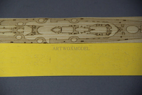 Artwox model wooden deck for Trumpeter 05712 tyebates battleship 19443M covering paper and wood deck PE AM20007A