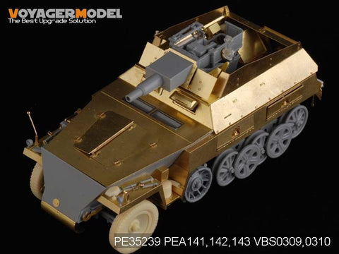 Voyager model metal etching sheet PE35239 Sd.Kfz.250/8 "Stummel" half track fire support vehicle etch