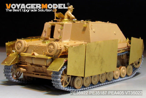 Voyager Model Metal Etching Sheet PEA405 German "grizzly bear" assault gun advanced skirt panel modification