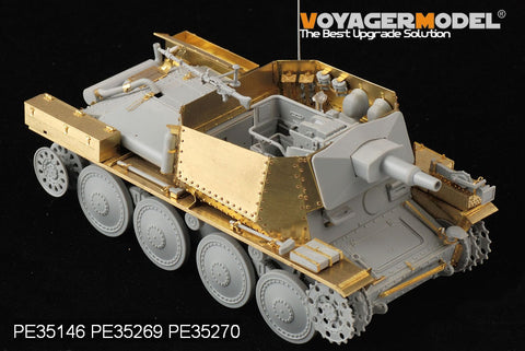 Voyager Model etching sheet PE 35269 german 38 ( t ) 75 mm heavy firepower reconnaissance tank retrofit during world war ii