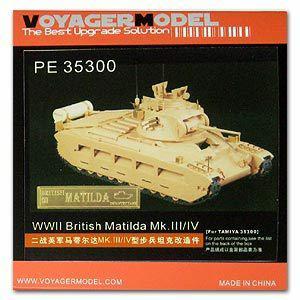 Voyager Model Metal Etching Sheet PE35300 Mathilda MK.III/IV infantry tank upgrade metal etching parts