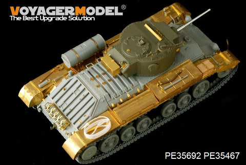 Metal etching for Voyager PE35692 Valentin Mk.III infantry tanks and uniaxial towing trailers