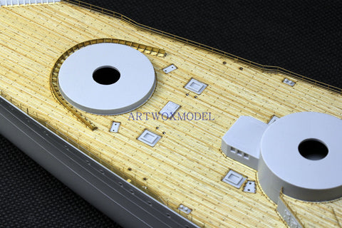 Artwox model wooden deck for Hobby boss 86506 French Navy Dun KIR battleship wooden deck AW10138