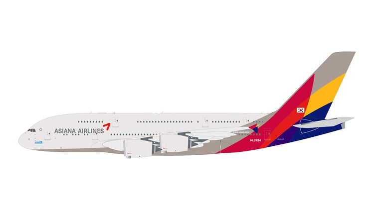 Gemini Jets GJAAR1642 Asiana A380-800 HL7634 1/400
