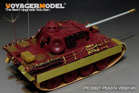 Voyager Model Metal Etching Sheet PE35927 World War II German Leopard A tank advanced transformation (with MENG TS-035)