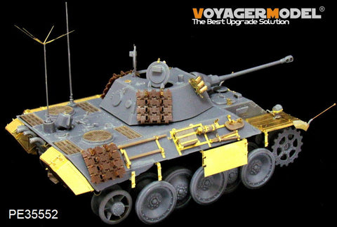 Voyager model metal etching sheet PE 35552 vk16.02 " panther" plans to upgrade metal etching for light combat vehicles