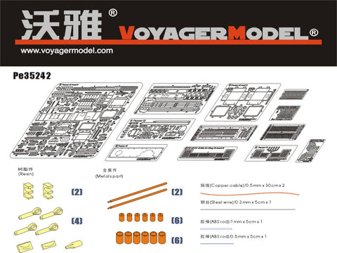 Voyager PE35242 3 chariot N North Africa "501 chariot battalion" upgraded metal etching parts (Dragon)