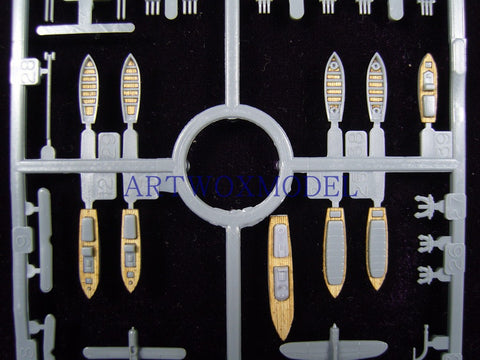 Artwox model wooden deck for Qingdao Society 041604 Japanese Battleship Araki Deck AW2001 1