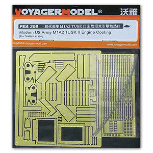 Voyager model metal etching sheet PEA308 M1A2 SEP TUSK II tank engine heat sink exhaust device metal etching