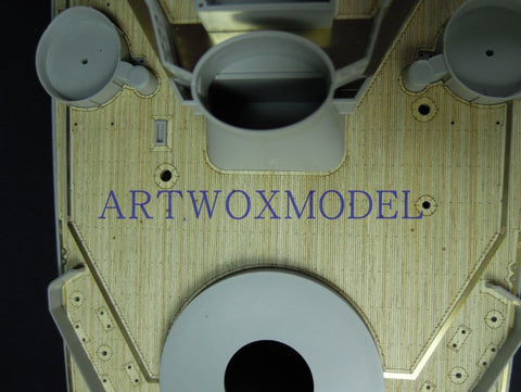 Artwox model wooden deck for trumpeter 03705 battleship b b - 63 wood deck aw 30004 Missouri