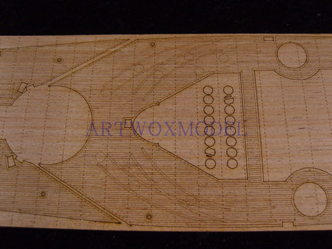 Artwox model wooden deck for Heller 81073 Dunkirk battleship wooden deck AW50018