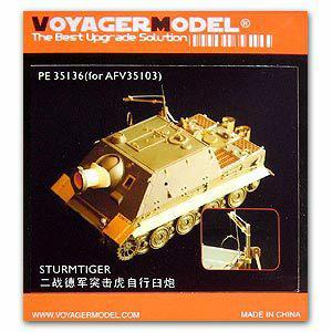 Voyager model metal etching sheet PE 35136 "Assault Tiger" assault tank upgrade metal etching kit(for AFV)