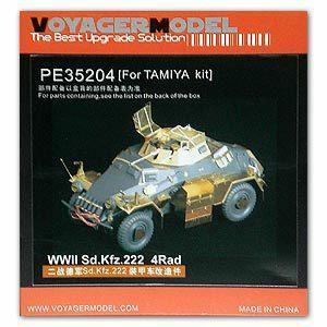 Etching parts for Voyager model metal etching sheet PE35204 Sd.Kfz.222 wheeled armored reconnaissance vehicle upgrading (T Society)