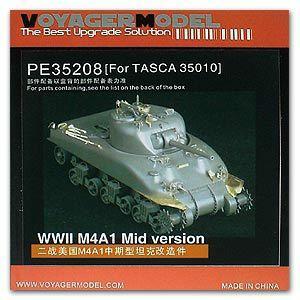 Voyager PE35208 M4A1 "Sherman" chariot upgraded with etched parts (Dragon /TASCA)