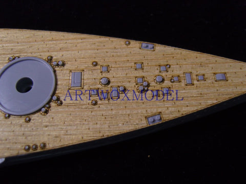 Artwox model wooden deck for Qingdao Society 041604 Japanese Battleship Araki Deck AW2001 1