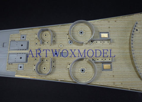 Artwox model wooden deck for trumpeter 03705 battleship b b - 63 wood deck aw 30004 Missouri