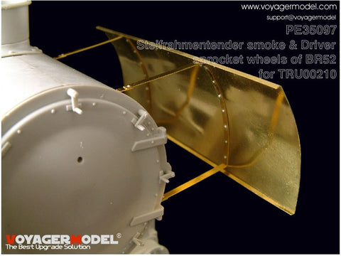 Voyager Model etching sheet retrofitting of driving wheel and headstock rectifying plate of Voyager Model etching sheet PE35097 BR52 steam locomotive