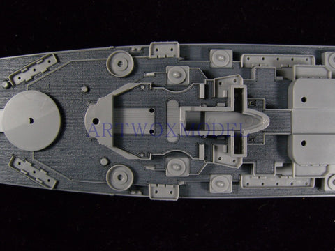 Artwox model wooden deck for tamiya 31613 us b b - 63 USS Missouri blue wood deck aw 20064