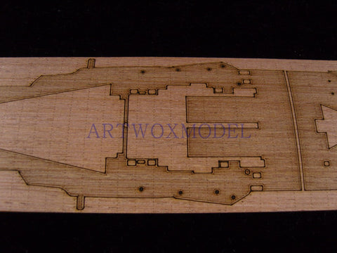 Artwox model wooden deck for airpix a004205 battle-weary cruiser wooden deck aw 50024