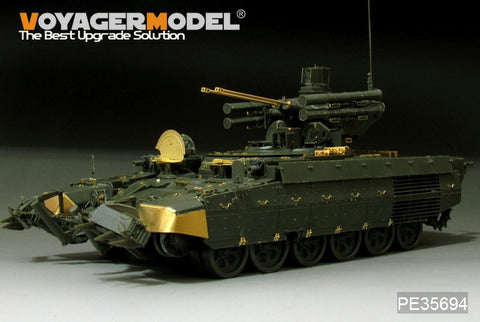 Voyager PE35694 Russian BMPT terminator tank support chariot upgraded with metal etch.