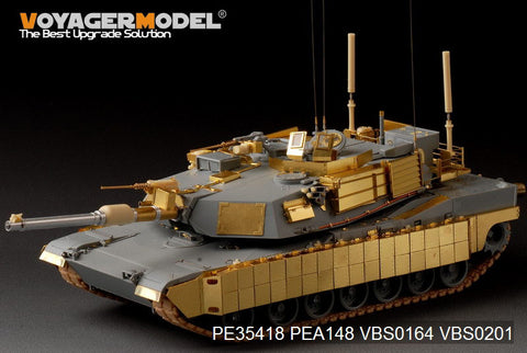 Voyager model metal etching sheet PE35418 M1A1 TUSK1 "Abran" main battle tank metal etch base Kit