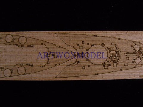 ARTWOX Tamiya 77504 World War II British Nelson Battleship Wood Deck AW20052