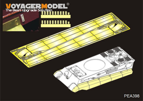 Voyager model metal etching sheet PEA398 World War II tiger king skirt skirt renovation (with MENG)