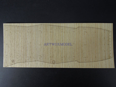 Artwox model wooden deck for Trumpeter 05608 US CV-2 Lexington Aircraft Carrier 1942 Wood Deck AW10119