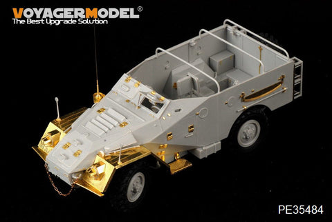 Metal etching kit for upgrading voyager PE 35484 btr - 40 wheeled armored transport vehicle