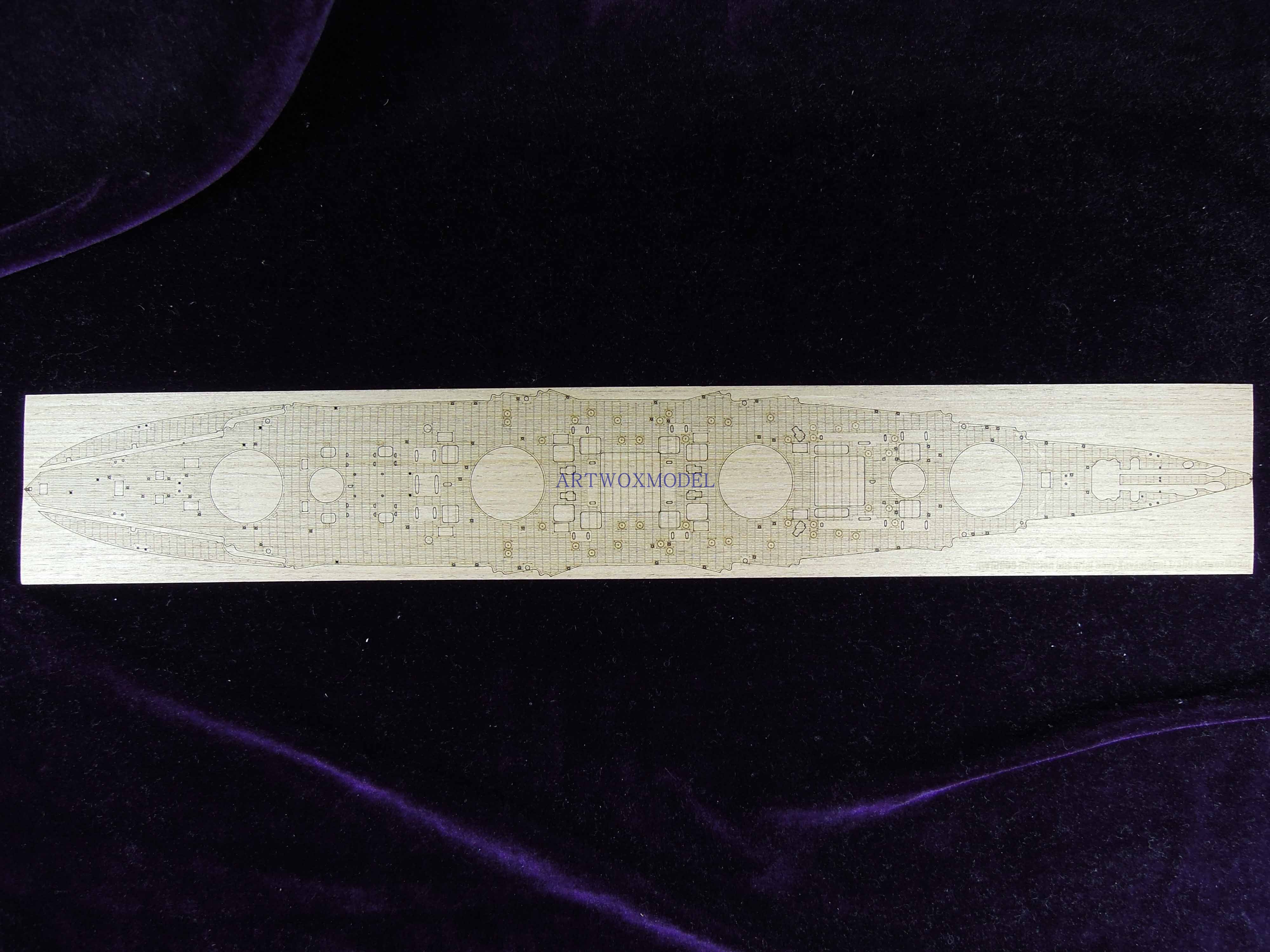 Artwox model wooden deck for Zvezda 9040 Russian Imperial Navy Sevastopol Wood Deck AW10069