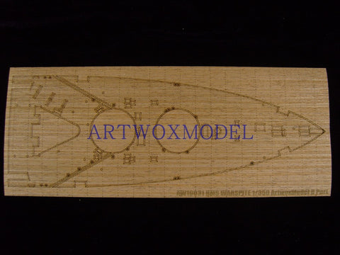 Artwox model wooden deck for Academy 14105 battle weary battleship wood deck aw 10031