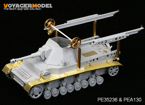 Voyager model metal etching sheet PEA130 World War II German "grasshopper" self propelled artillery fender modification