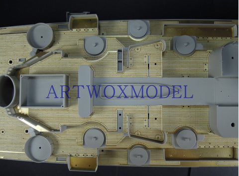 Artwox model wooden deck for trumpeter 03705 battleship b b - 63 wood deck aw 30004 Missouri