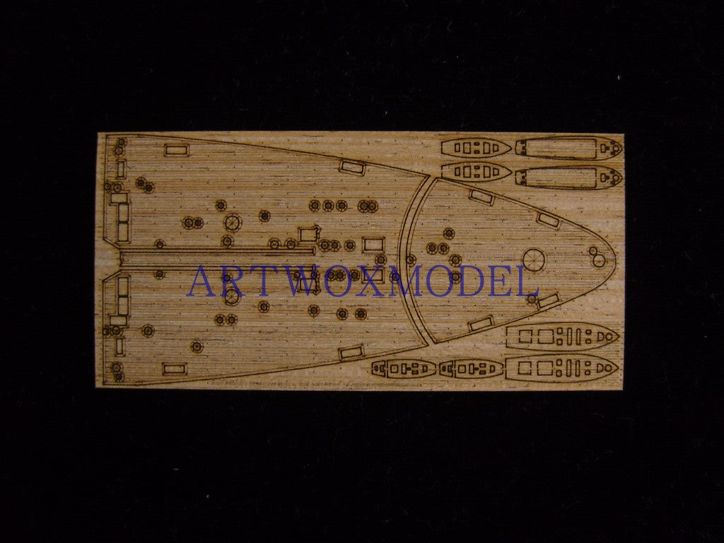 Artwox model wooden deck for Trumpeter 05778 Italy Navy Tori Austrian battleship 1941 wooden deck AW20040
