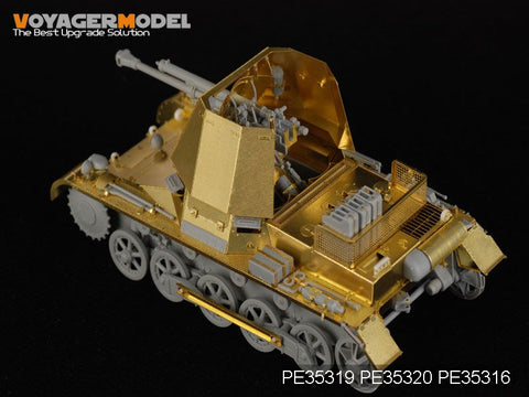 Voyager model metal etching sheet PE35319 1 type B mounted 47mm self propelled antitank gun upgrade metal etching parts