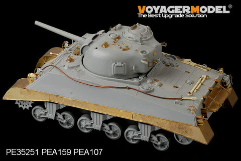 Voyager pea159 M4 a2 " Sherman" medium-sized chariot late-stage side skirt metal etcher