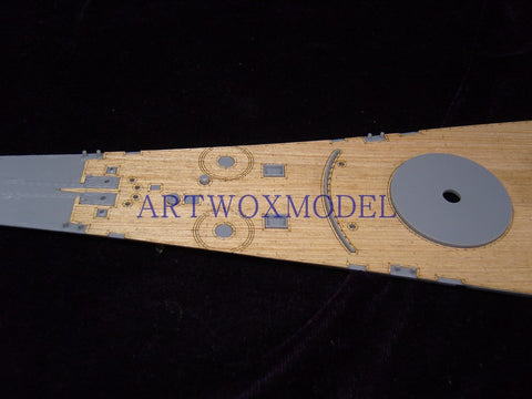 Artwox model wooden deck for Tamiya 78017 United States New Jersey battleship and wood deck AW10036