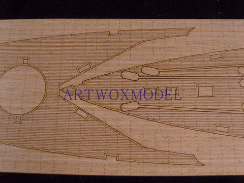 ARTWOX Model Wooden Deck for /Combrig3534FH tiger battleship cruiser wooden deck AW10073