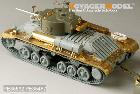 Metal etching for Voyager PE35692 Valentin Mk.III infantry tanks and uniaxial towing trailers