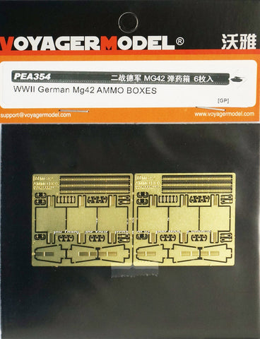 Voyager pea 354 mg42 bullet chain and metal etched parts of ammunition box for general machine guns ( 6 packs )