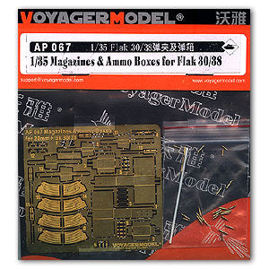 Voyager Model etching sheet AP 067 flak 30 / 38 magazine and magazine