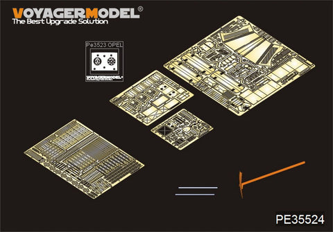 Voyager model metal etching sheet PE 35524 Opel "Lightning" 3 ton truck shallow cargo box type metal etching pieces(Dragon)