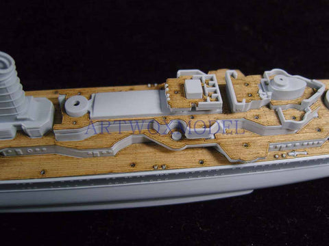 Artwox model wooden deck for Airfix A05203 German cruiser Eugen Prince wood deck AW50025