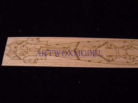Artwox model wooden deck for Trumpeter 05767 German cruiser Eugen Prince 1945 wooden deck AW20033